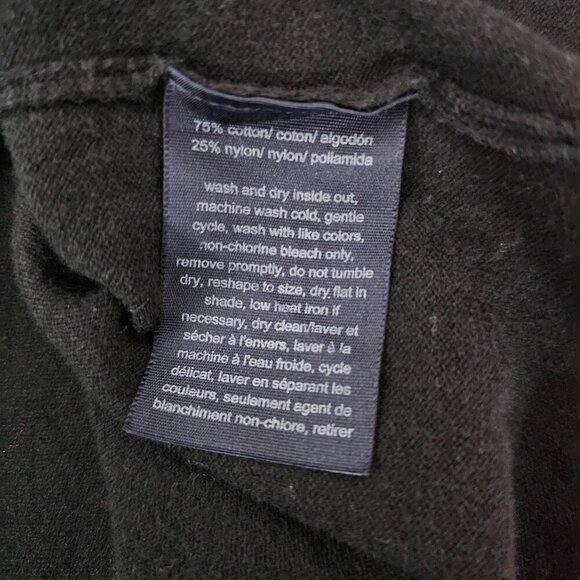 Tommy Hilfiger Black Turtleneck Button Sweater Top - Picture 2 of 7